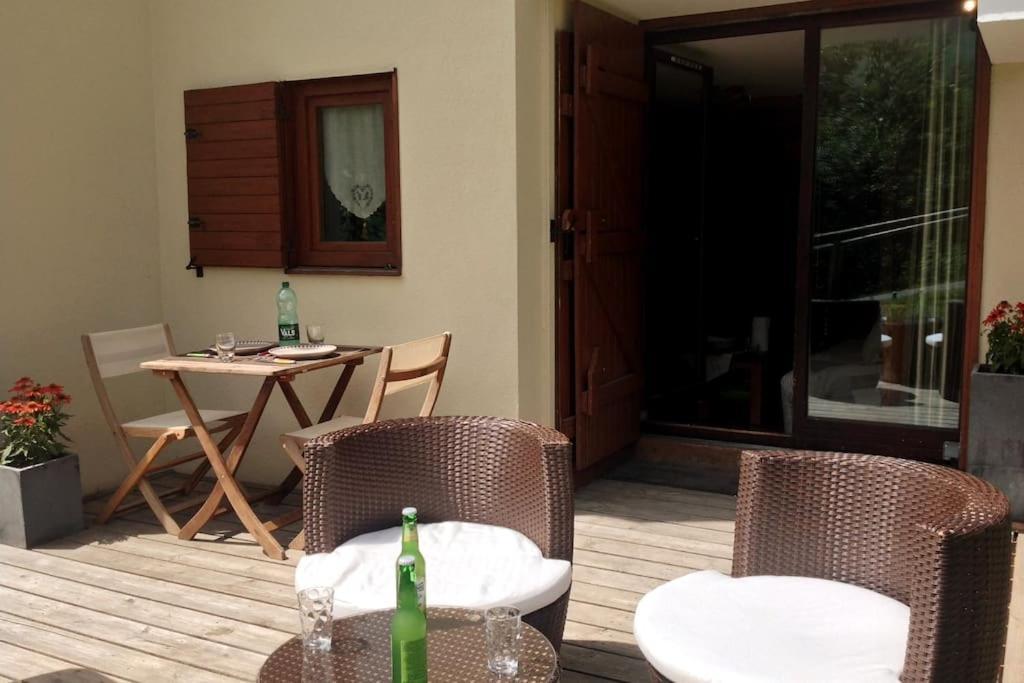 Appartement La Clusaz Avec Terrasse Sur Les Pistes De Ski マニグード エクステリア 写真